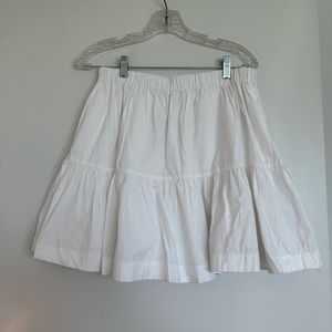 Abercrombie and Fitch Poplin Volume Mini Skirt